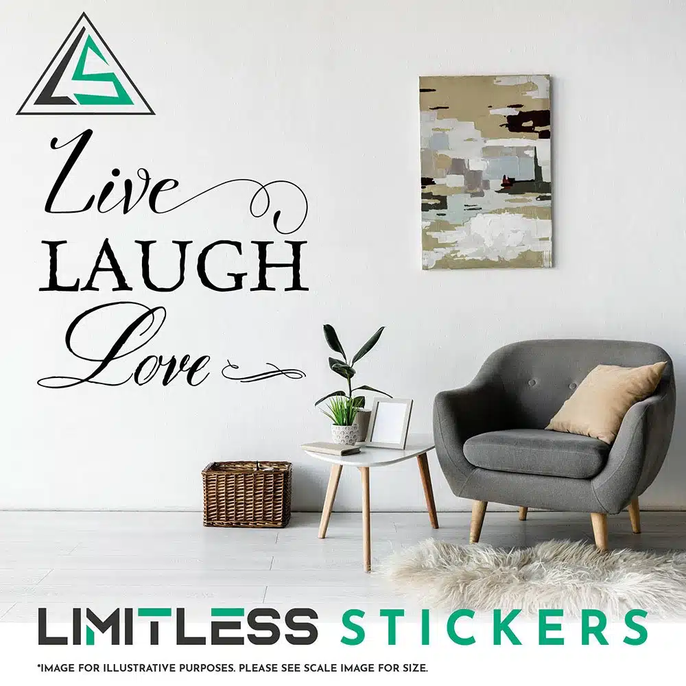 Live Laugh Love Wall Sticker